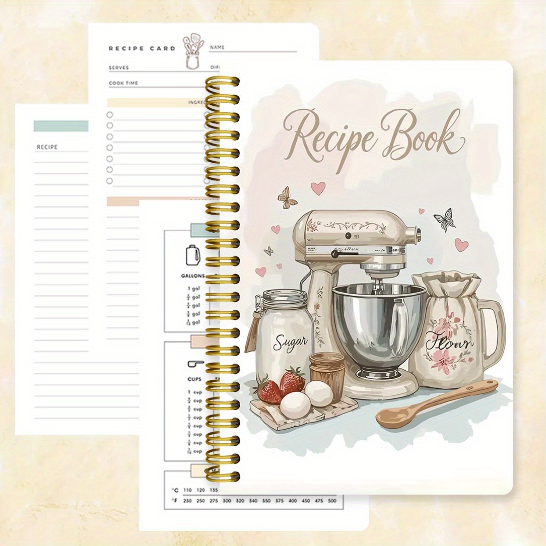 Meal Prep Book - Buku catatan bersampul cetak dengan ilustrasi