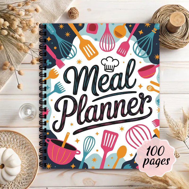 Meal Prep Book - Buku Catatan Perencana Makanan, Buku Harian