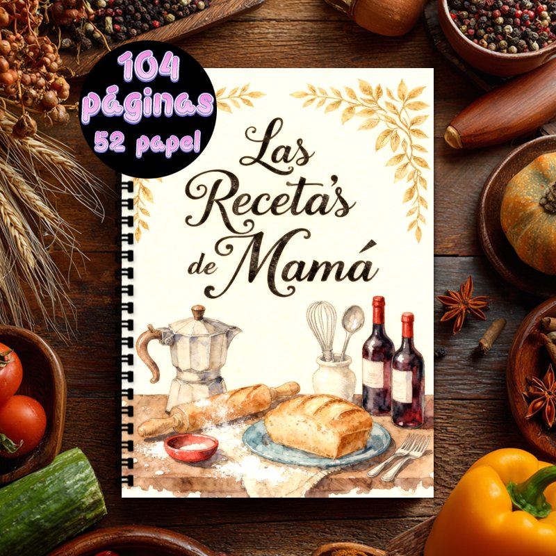 Meal Prep Book - Buku Catatan Resep Español A5 untuk