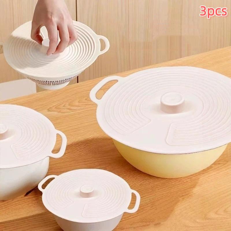 3 Buah Tutup Silikon Tahan Pan - Meal Prep Microwave ulasan dan harga
