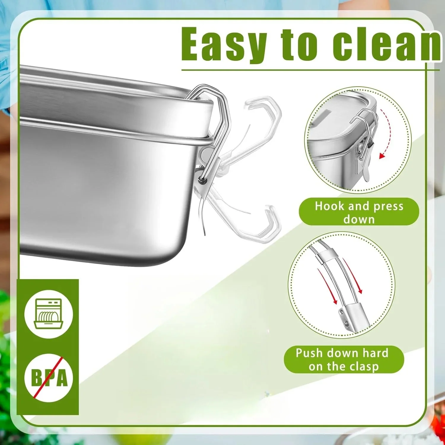 Kotak Makan Siang Baja Tahan K - Meal Prep Microwave ulasan dan harga