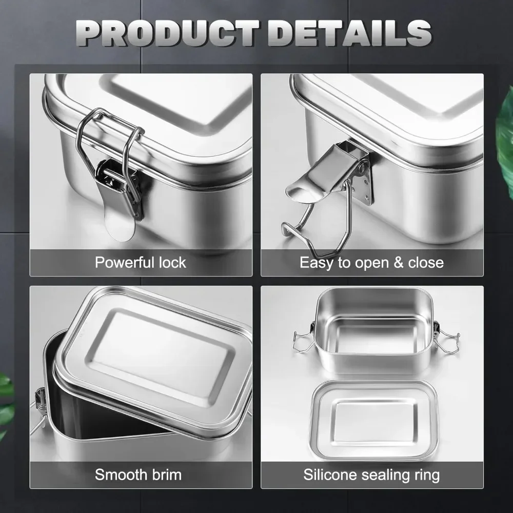 Kotak Makan Siang Baja Tahan K - Meal Prep Microwave ulasan dan harga
