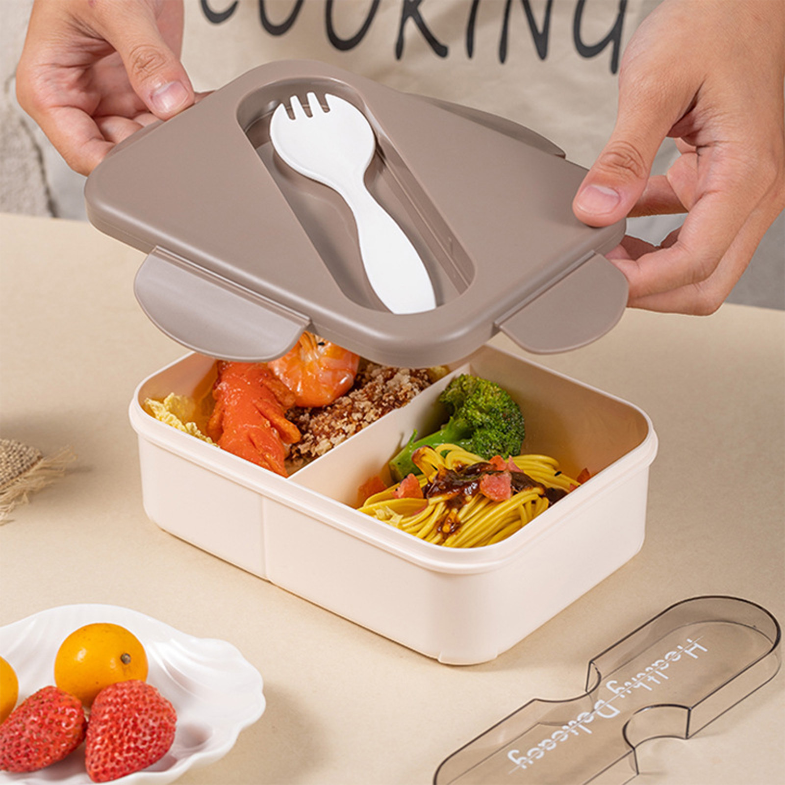Kotak makan siang siswa dengan - Meal Prep Microwave ulasan dan harga