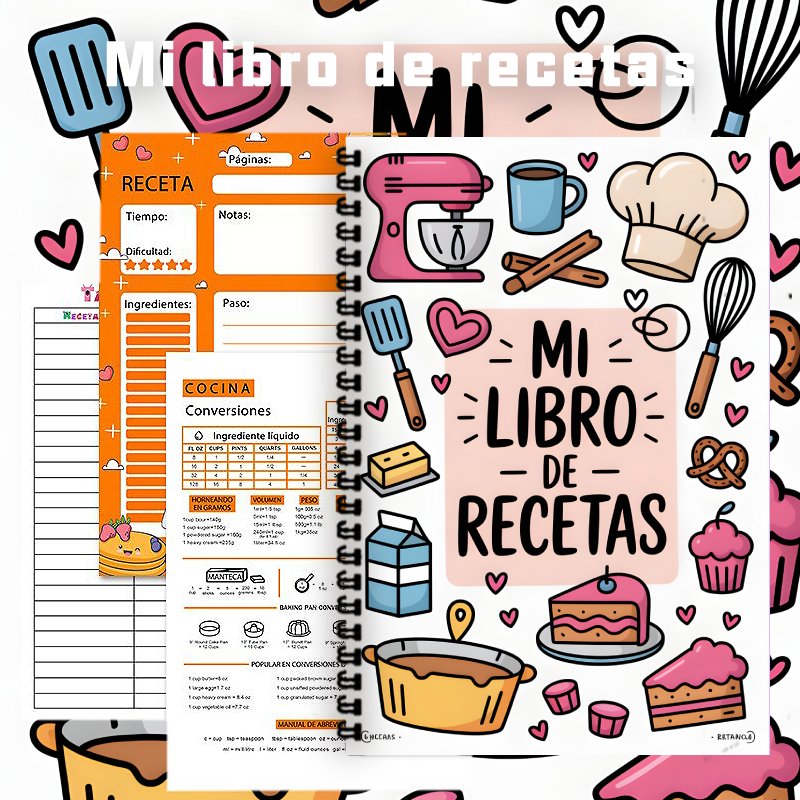 Buku Catatan Resep Spanyol A5, - Meal Prep Book ulasan dan harga