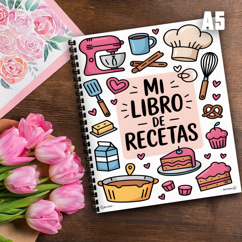 Buku Catatan Resep Spanyol A5, - Meal Prep Book ulasan dan harga